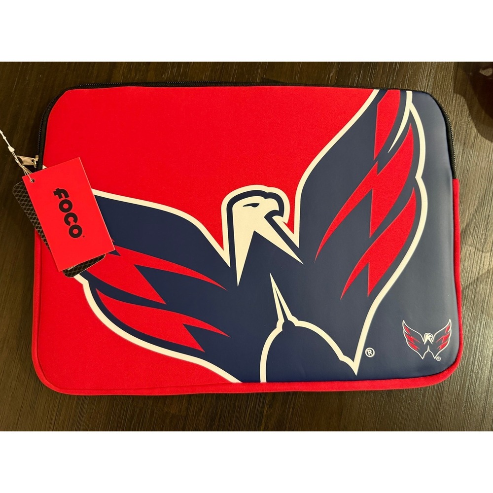 Washington Capitals Foco Brand Zippered 15 x 11 Laptop Sleeve- NWT